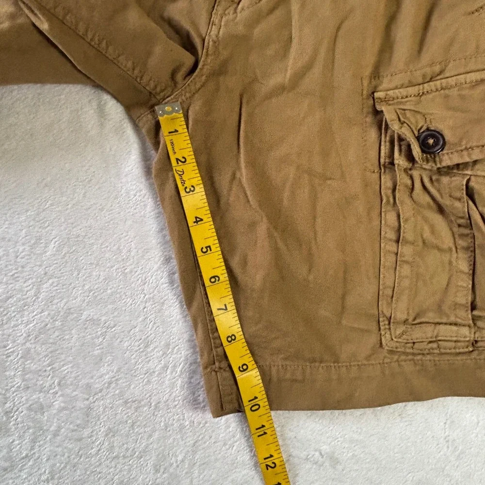 American Eagle Outfitters Mens Brown Cargo Shorts Size 30 Cotton Twill Outdoor